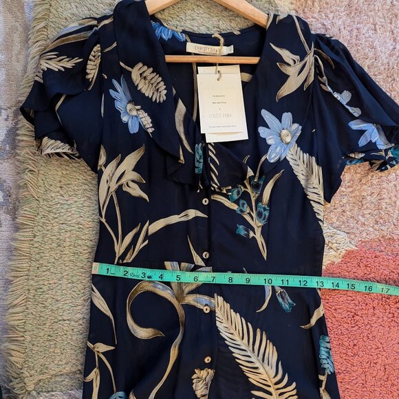 Christy Dawn Daisy Dress Blue Jasper Floral - Size S - Picture 8 of 8